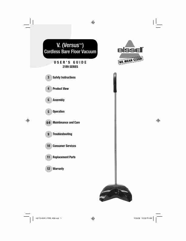 Bissell Vacuum Cleaner 21R9-page_pdf